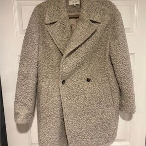REISS Boucle Wool Blend Coat